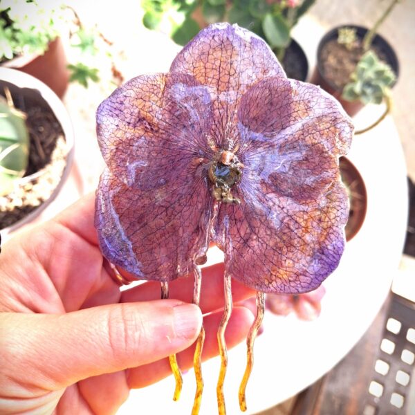 Vanda Orchid — Side Comb (Purple)