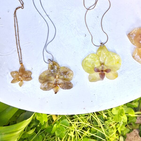 Yellow Orchid — Necklace