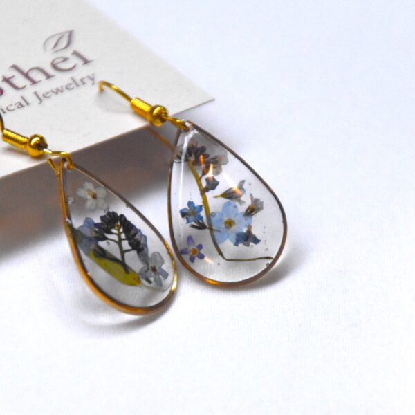 Forget me not- Gold-plated Steel Earrings