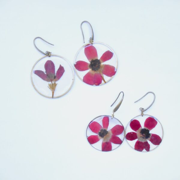 Anemone — Drop Earrings Brass