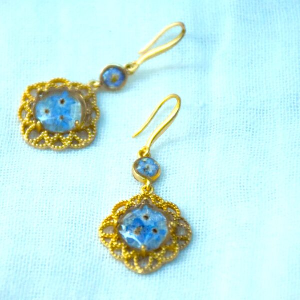 Forget-Me-Not — Earrings Gold-plated Silver