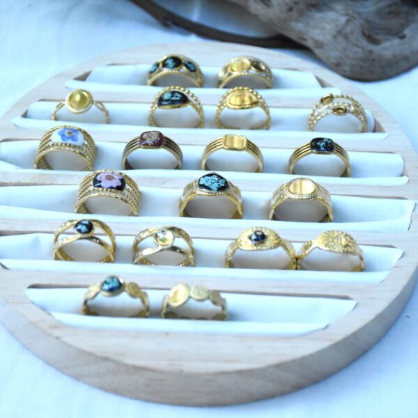 Botanical Ring — Gold-plated Steel