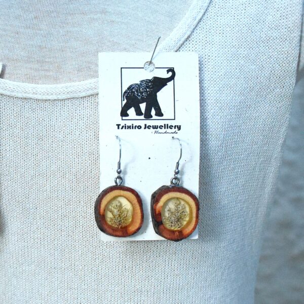 Queen Anne's Lace â Eucalyptus Wood Earrings